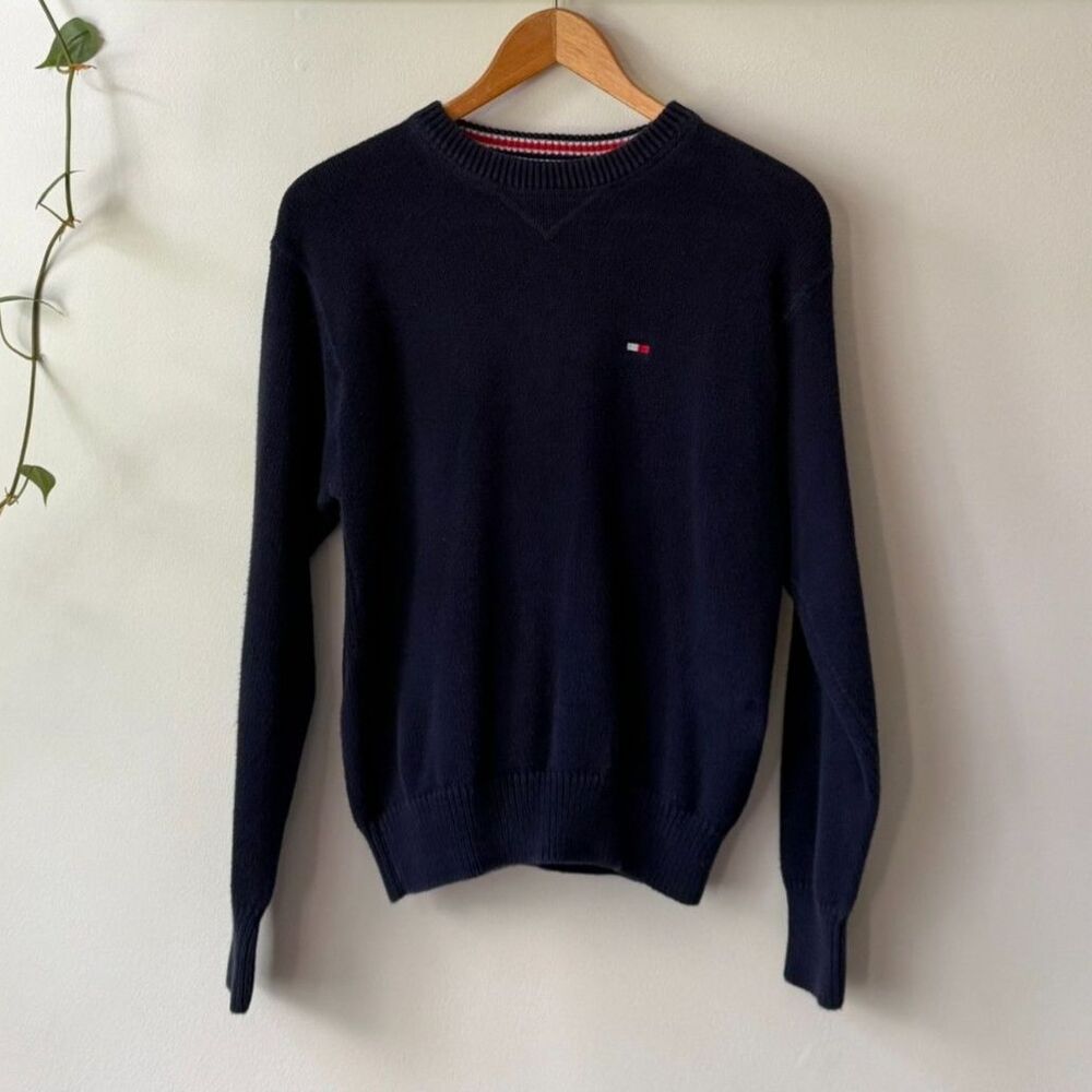 1999 Tommy Hilfiger navy crew sweater